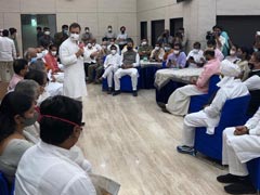 Rahul Gandhi Leads Opposition's 'Cycle Protest', Heads To Parliament