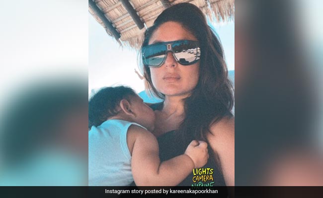 How Adorable Is This Pic Of Kareena Kapoor And Baby Jeh In The Maldives?