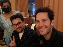 Schitt's Creeks Daniel Levy And Ant-Man Paul Rudd Enjoy Indian Meal In London