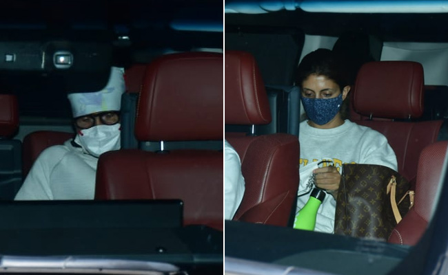 Amitabh Bachchan And Daughter Shweta At Lilavati Hospital, Reportedly To Visit Abhishek. See Pics
