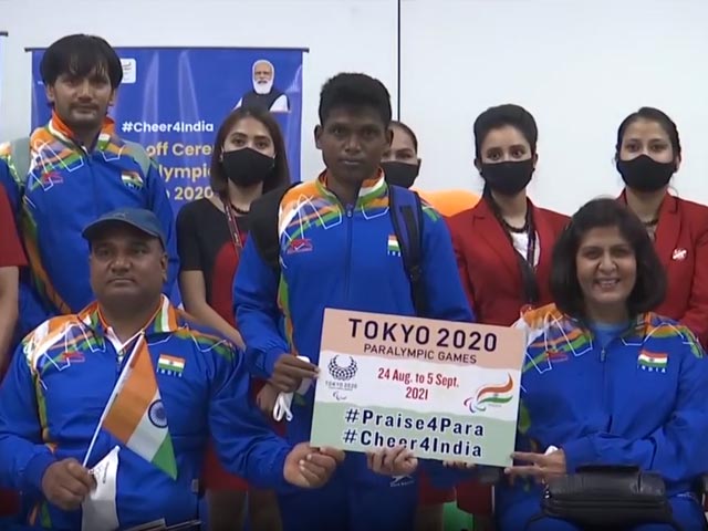First Batch of Indian Paralympic Team Leaves for Tokyo