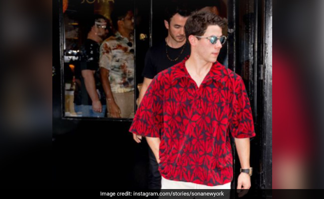 Spotted: Nick Jonas With Brother Kevin At Priyanka Chopra's New York Restaurant