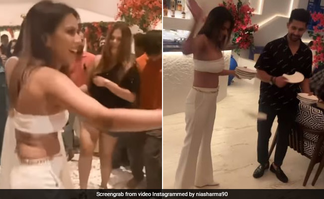 Nia Sharma ने पहले तोड़ीं कांच की प्लेटें, फिर उन पर जमकर किया डांस- देखें Video