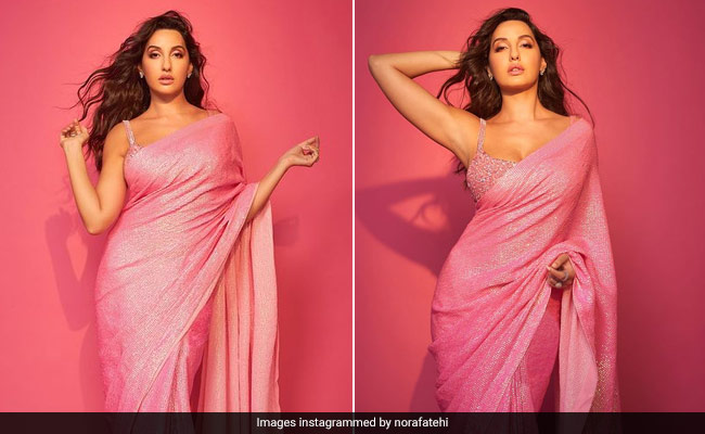 Nora Fatehi Channels Major Barbie Vibes But With A Sparkly <i>Desi</i> Twist