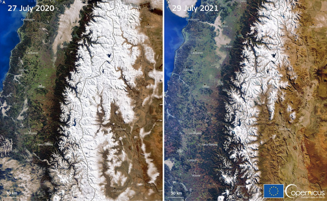 'Mega-Drought' In Andes From Climate Change Leaves Some Peaks Snowless