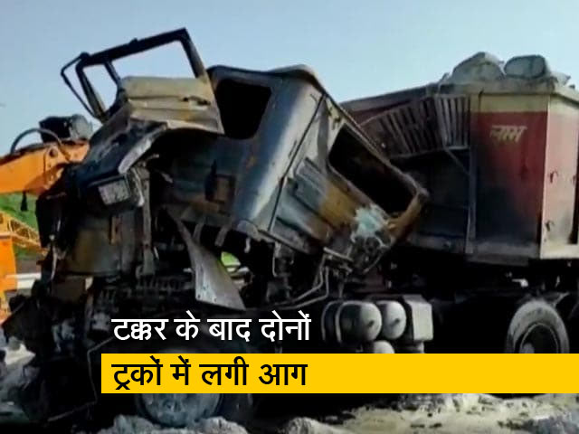 राजस्थान: जोरदार टक्कर के बाद आग का गोला बने दो वाहन, जिंदा जल गए 4 लोग