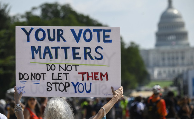Thousands Join US Protests Against Laws Curbing Voting Rights