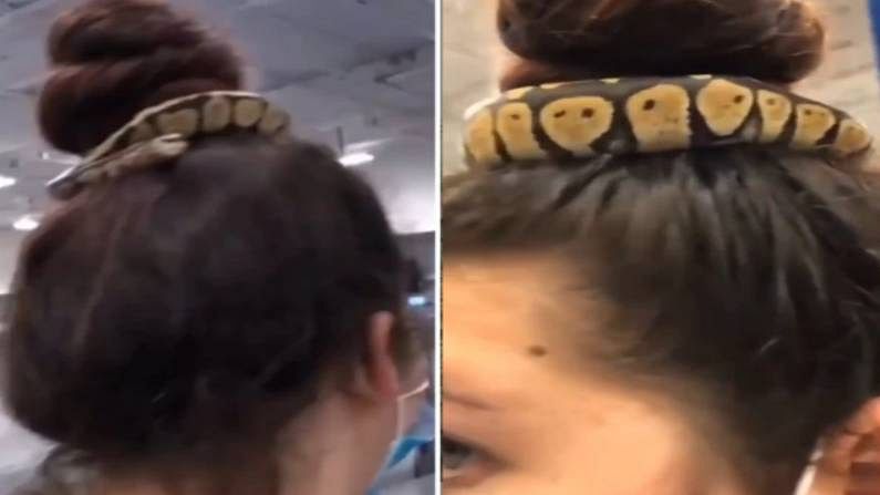 भगवान भोले की तरह जटा में सांप बांधकर शॉपिंग करती है ये लड़की, लोगों ने कहा- किस ग्रह की हो?