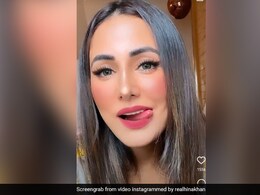 Hina Khan Is Chomping On Fried Fish And Sauce; Take A Look