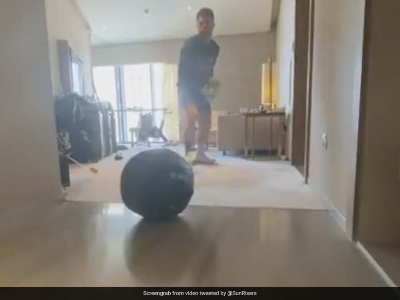 Watch: David Warner's Practice Routine While Quarantining In Hotel Room