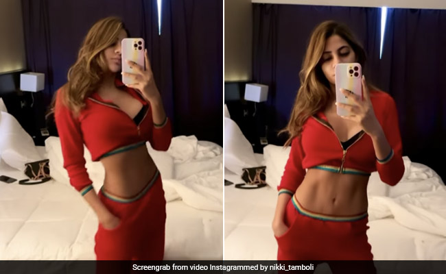 Nikki Tamboli's Dubai Style Diary's First Chapter Includes Snazzy Athleisure Co-Ord Sets