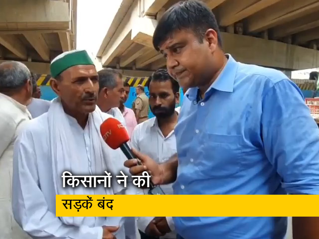 किसानों ने मुरादनगर के पास दुहाई में किया रास्ता बंद