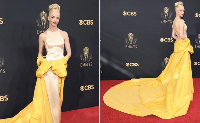 Anya Taylor-Joy Is Certainly Winning Many Hearts In Her Yellow Dior Gown At The Emmy Awards 2021