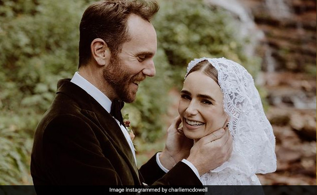 <i>Emily In Paris</i> Star Lily Collins Shares Dreamy Pics Of Surprise Wedding