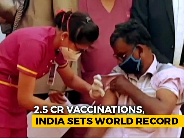 With 2.5 Crore Vaccinations, India Creates World Record On PM's Birthday