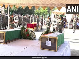 J&K Helicopter Crash: Army Pilot Cremated With Full Military Honours J&K Helicopter Crash: Army Pilot Cremated With Full Military Honours