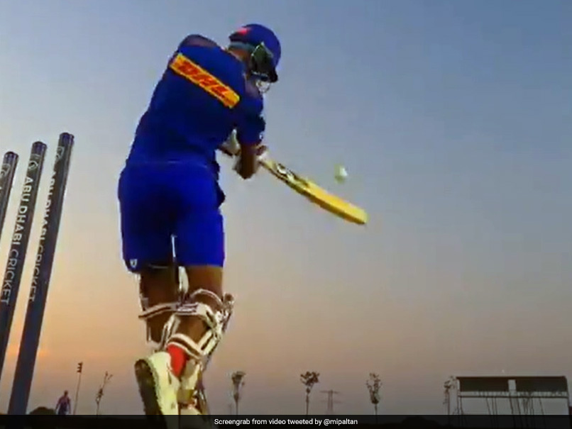 "Yeah, My Boy": Hardik Pandya Hits A Big Six As Brother Krunal Cheers On During Mumbai Indians Practice Session. Watch