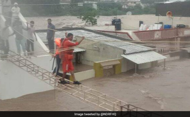 Several Villages Cut Off After Heavy Rainfall In Gujarat's Saurashtra
