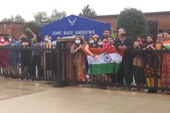 Indian-Americans Welcome PM Modi As He Arrives In Washington Indian-Americans Welcome PM Modi As He Arrives In Washington