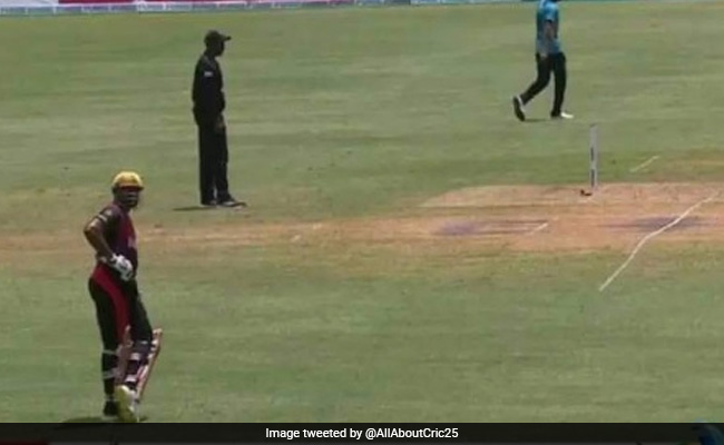 CPL 2021: अंपायर ने नहीं दिया वाइड गेंद तो भड़क गए पोलार्ड, बीच मैच में कर दी अजीब हरकत- Video