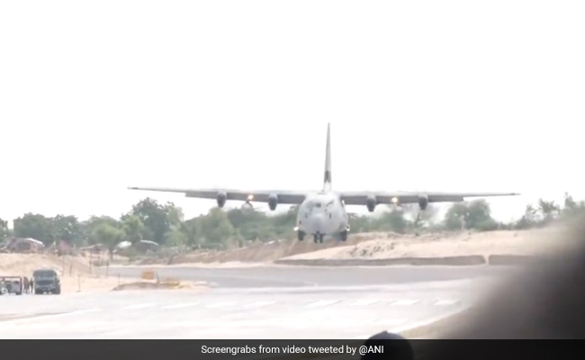 Watch: IAF Emergency Landing Drill On Highway, 2 Ministers On Board
