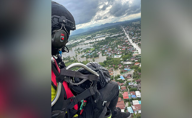 In Thailand, Volunteer Takes To Skies To Drop Supplies To Flood Victims
