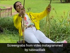 झूले पर यूं लंबी उड़ान भरती दिखीं रुबीना दिलैक, फैंस बोले- डाइटिंग कर रही हो कहीं उड़ी ही मत जाना...