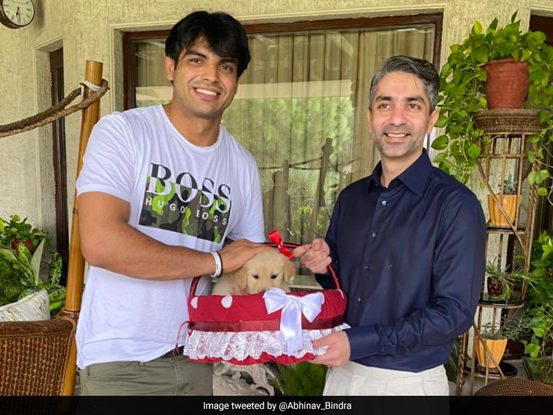Abhinav Bindra Meets "India's Golden Man" Neeraj Chopra, Presents Him A Special Gift