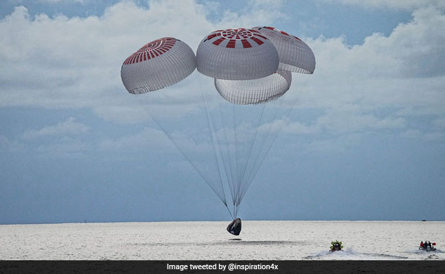 SpaceX Capsule With 1st All-Civilian Orbital Crew Splashes Down Off Florida