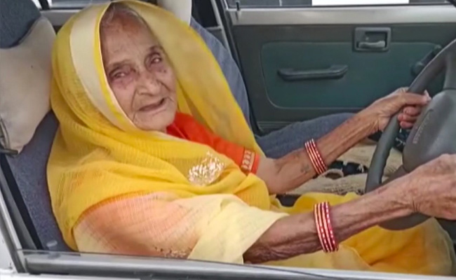 Madhya Pradesh Woman, 90, Learns To Drive, "Inspired", Says Chief Minister