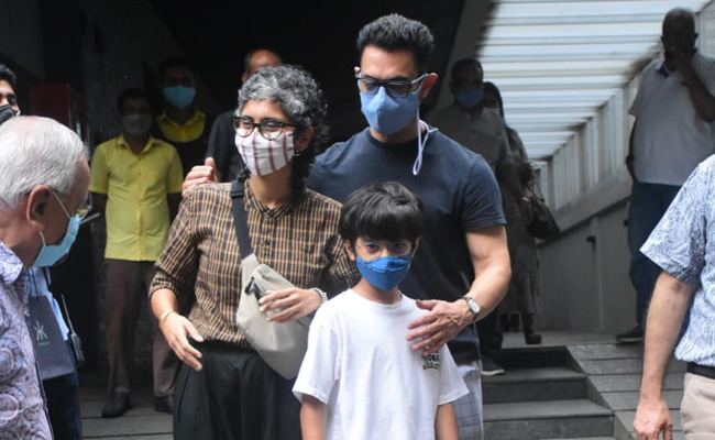 Aamir Khan And Kiran Rao's Lunch Date With Son Azad. See Pics
