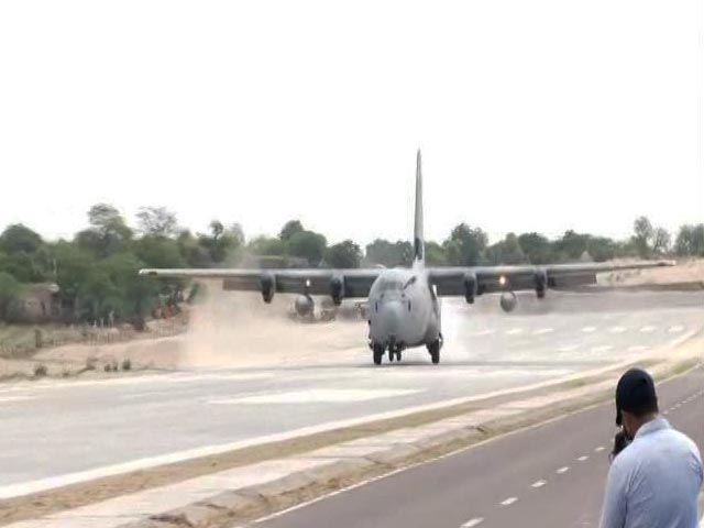 Watch: C-130J Super Hercules Makes Field Landing On Rajasthan Highway