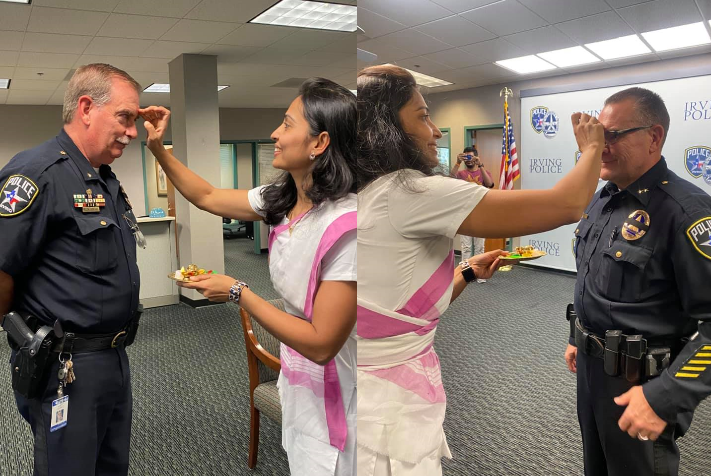 अमेरिकी पुलिस को राखी बांधकर इस महिला ने देश की संस्कृति का नाम रौशन किया