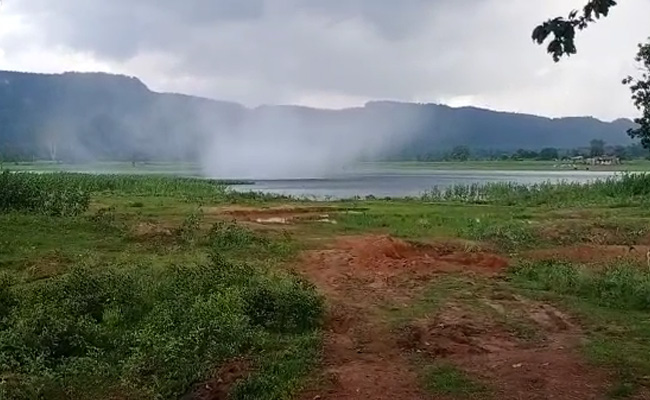 Watch: Stunning Water Spout In Madhya Pradesh Appears To Touch The Sky