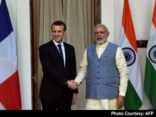 Macron, PM Modi Discuss Cooperation In Indo-Pacific Amid Subs Row