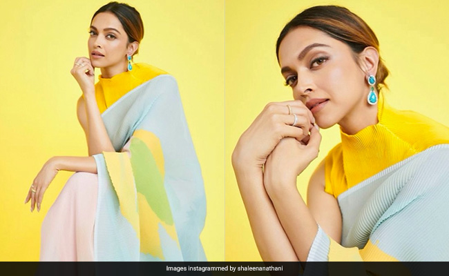 Deepika Padukone's Pleated <i>Saree</i> Is Just The Edgiest Take On The Summer Drape