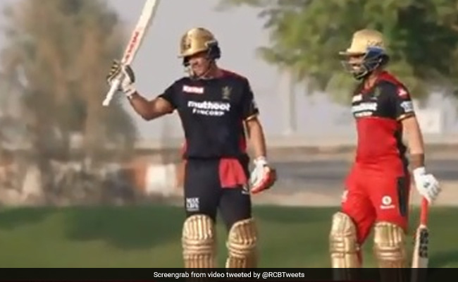 IPL 2021: डीविलियर्स ने मचाया गदर, सिर्फ 46 गेंदों में ठोका शतक, प्रैक्टिस मैच में की चौके-छक्के की बरसात- Video