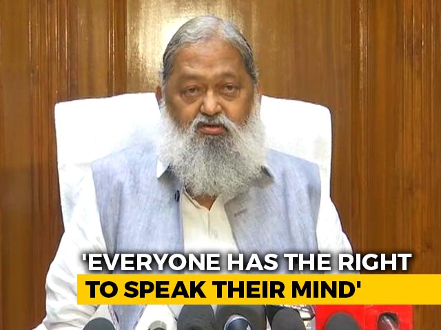 "Protest Must Be Peaceful": Haryana Home Minister Ahead Of Farmers' Meet