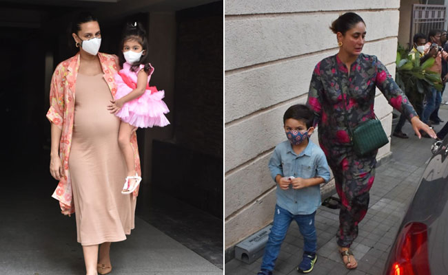Trending in Bollywood Micro-Fashion: Jehangir Ali Khan, Taimur Ali Khan and Mehr Bedi For Inaaya's Birthday