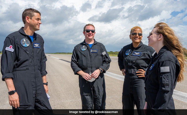 "No Jitters": SpaceX's First All-Civilian Crew Set For 3-Day Trip To Space