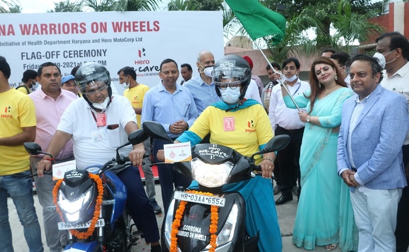 Hero MotoCorp Hands Over 70 Two-Wheelers To Haryana Government For Front-Line Health Workers