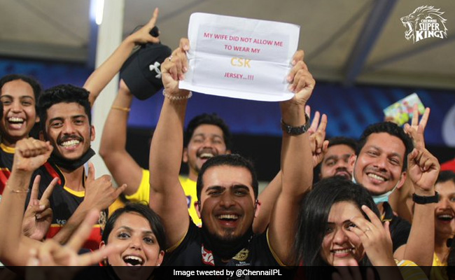 "Wife Didn't Allow": CSK Fan's Honest Banner During IPL Goes Viral