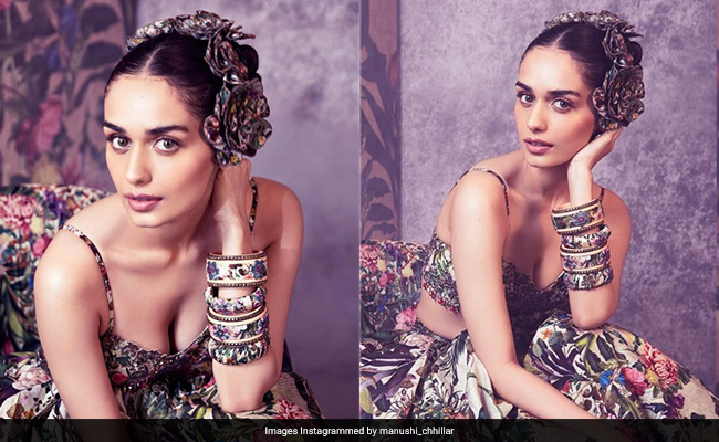 Manushi Chhillar In A Floral Rocky Star Dress Is Gorgeous Enough To Give Us Major Floral Fever