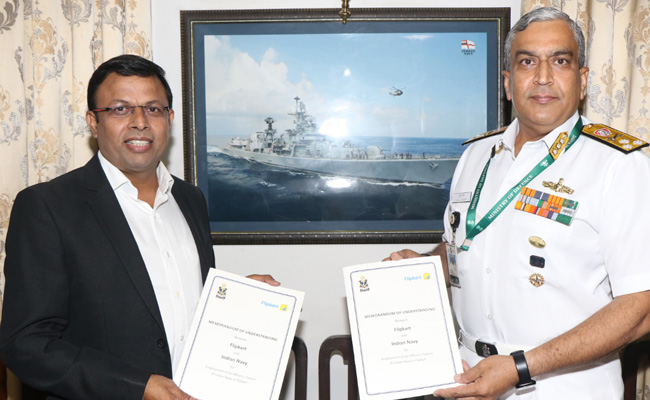 Naval Placement Agency, Flipkart Sign Agreement For Job Opportunities