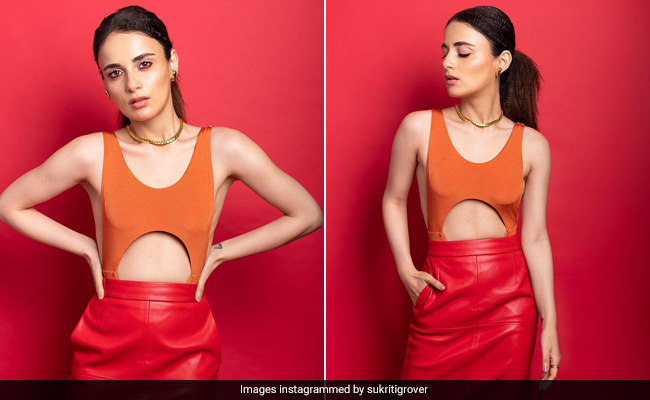 Radhika Madan Is All Fired Up In A Sassy Colourblock Outfit For Shiddat Promotions