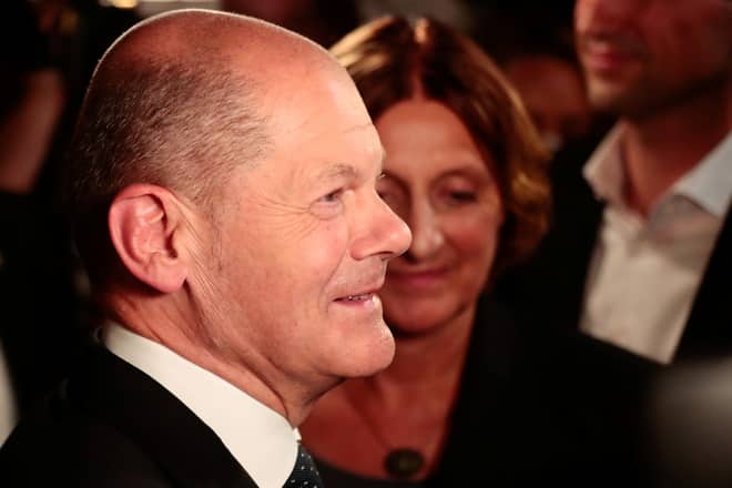 German Chancellor Angela Merkel "Congratulated Scholz On Election Win"