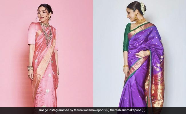 From Karisma Kapoor To Shraddha Kapoor, Champion The Festive Season With These Celeb-Inspired Brocade Saree Looks