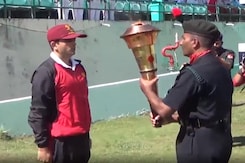 Victory Flame Installed At Dharamshala Cricket Stadium Victory Flame Installed At Dharamshala Cricket Stadium