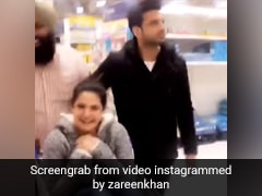 Zareen Khan Video: जरीन खान मॉल में ग्रॉसरी कार्ट में बैठकर घूमती आईं नजर, देखें Video