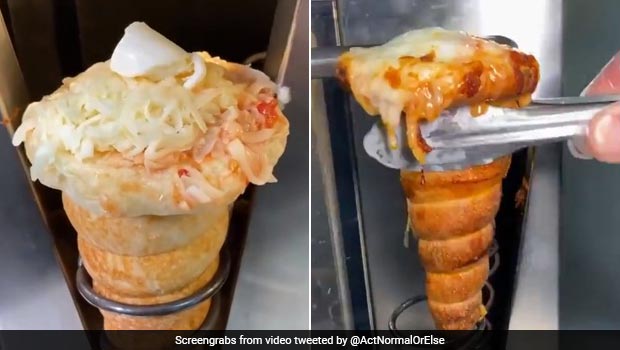 Pizza In A Cone Goes Viral: Twitter Has Mixed Thoughts About The Unique Treat